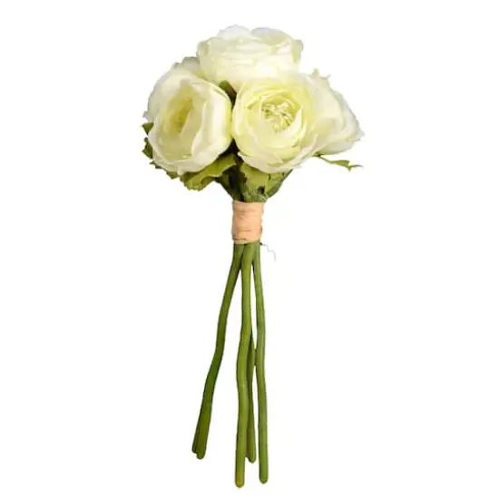 Mini White Artificial Ranunculus Bundle {1}