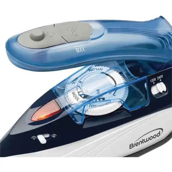 Brentwood&reg; Dual-Voltage Nonstick Travel Steam Iron {7}