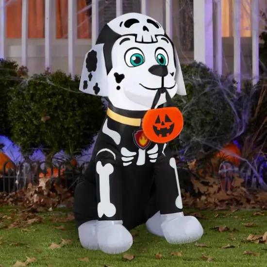 3ft. Airblown&reg; Inflatable Marshall in Skeleton Costume {3}