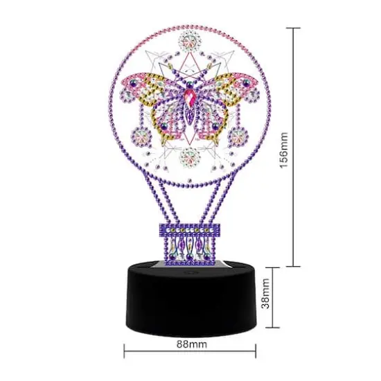 Sparkly Selections Butterfly Lamp Diamond Art Kit {4}