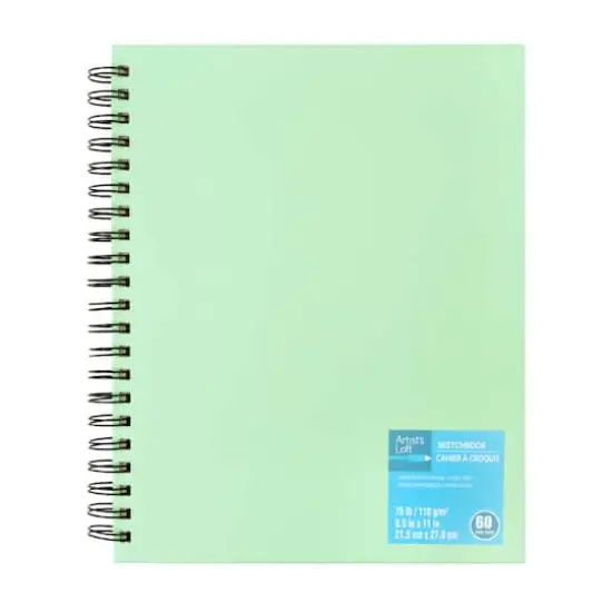 8.5" x 11" Mint Spiral Sketchbook by Artist's Loft&trade; {9}