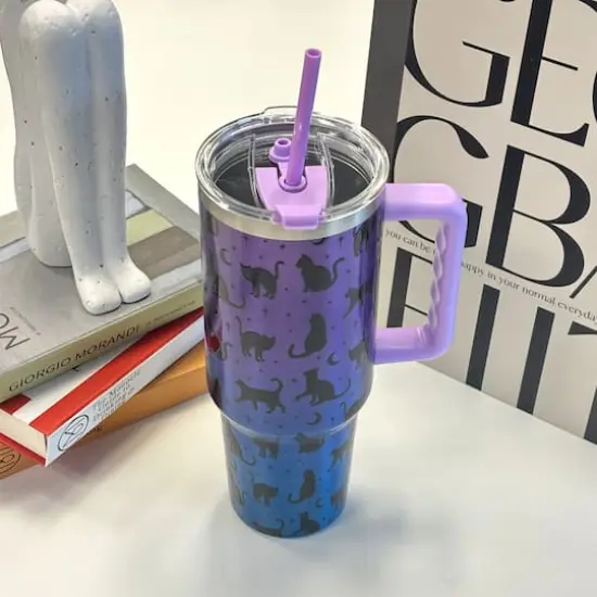 40oz. Iridescent Cat Stainless Steel Insulated Tumbler by Ashland&reg; {3}