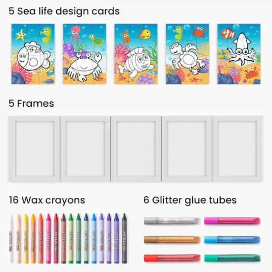 Arteza&reg; Kids Sea Life Jigsaw Puzzle Set, 32 pcs {4}