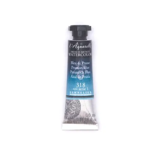 Sennelier French Artists' Watercolor, 10mL 318 Prussian Blue S1 {1}