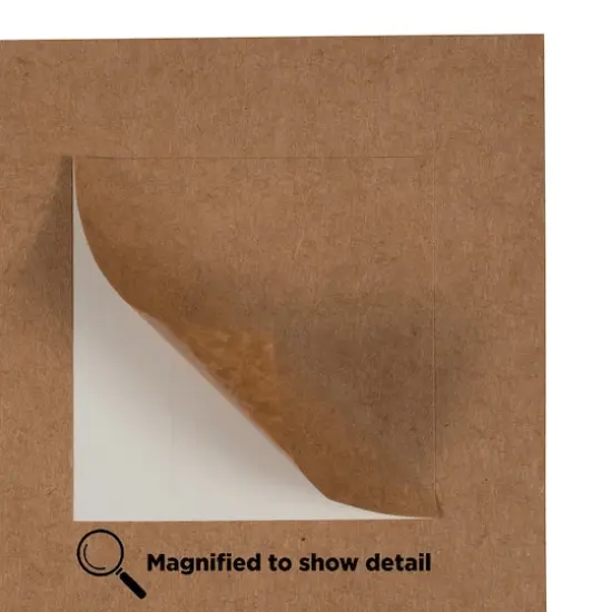 JAM Paper 2" x 2" Square Product & Container Labels, 120ct. Brown Kraft {6}