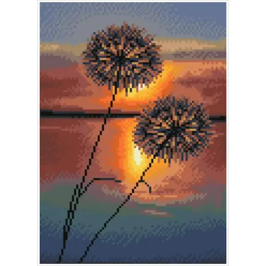 Diamond Dotz&reg; Evening Lake Diamond Painting Kit {3}