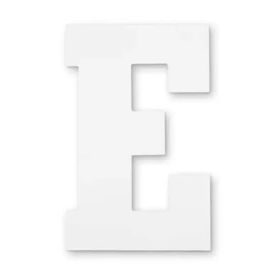 13" White MDF Uppercase Letter by Make Market&reg; E {1}