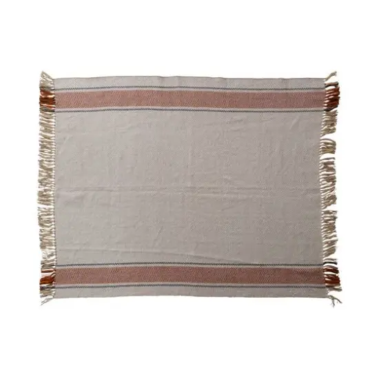 Hello Honey&reg; Multicolor Hand-Woven Reclaimed Fabric Throw with Fringe {1}