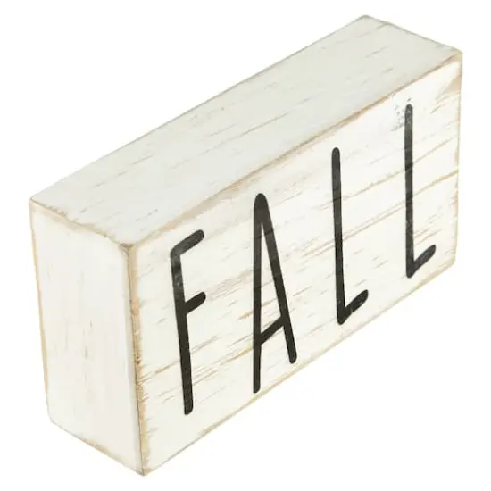 6" Distressed Wood Autumn Harvest Fall Sign {3}