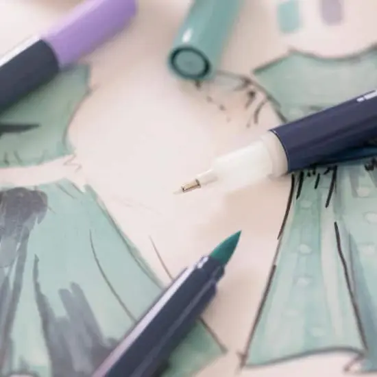 Faber-Castell&reg; Goldfaber Sketch Fashion Dual Tip Alcohol Markers {8}