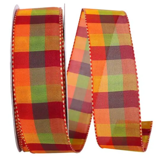 Reliant 1.5" Bright Plaid Wired Ribbon Combo 2 {2}