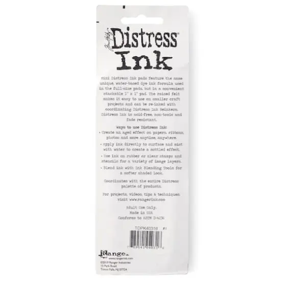 Tim Holtz&reg; Distress Ink Pad Mini Kit no 1 Picked Raspberry/Mustard Seed/Peacock Feathers/Spiced Marmalade {5}