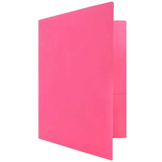 JAM Paper Premium Matte 2-Pocket Folders, 100ct. Magenta {6}
