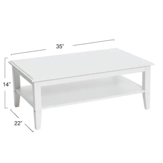 Hello Honey&reg; 14'' Pleasantville Wood 2-Tier Coffee Table {3}