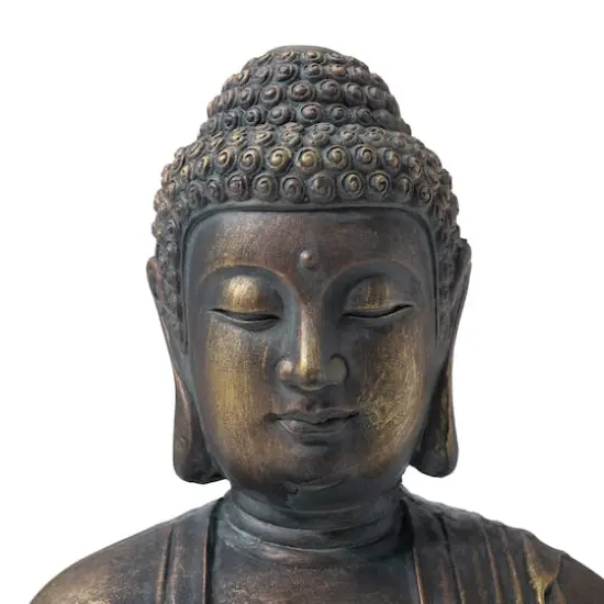 Glitzhome&reg; 23" Meditating Buddha Statue {7}