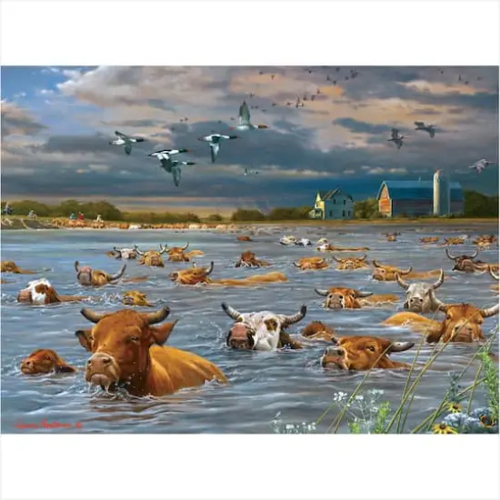 Assorted Kim Norlien & Hautman Brothers 1,000 Piece Puzzle {4}