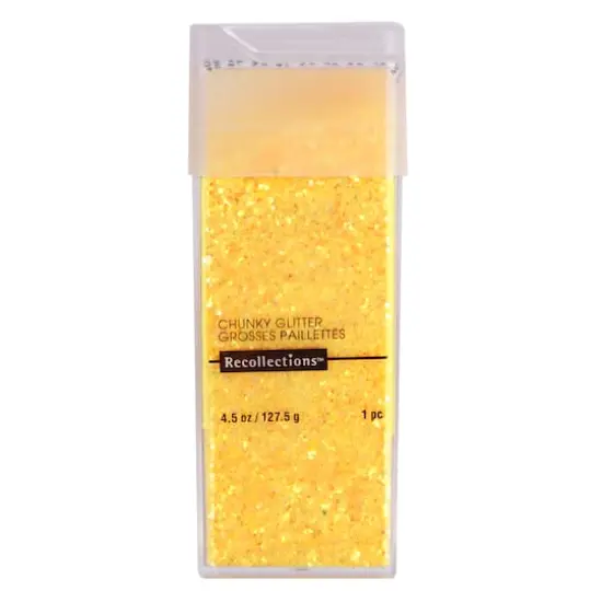 Chunky Glitter by Recollections&trade;, 4.5oz. Lemon {1}