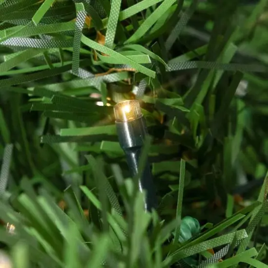 3ft. Pre-Lit Canadian Pine Medium Artificial Christmas Tree, Clear & White LED Lights {6}