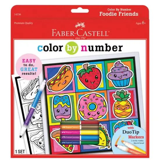 Faber-Castell&reg; Color By Number Foodie Friends Set {1}