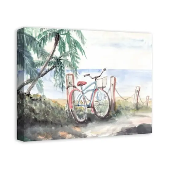 Beach Bike 20" x 16" Canvas Wall Art {3}