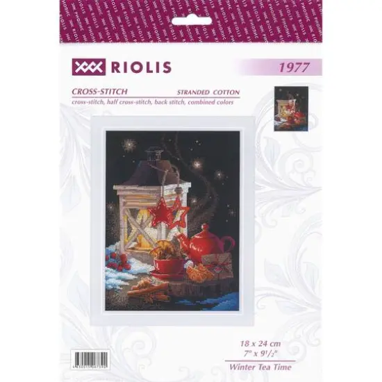 RIOLIS Winter Tea Time Cross Stitch Kit {1}