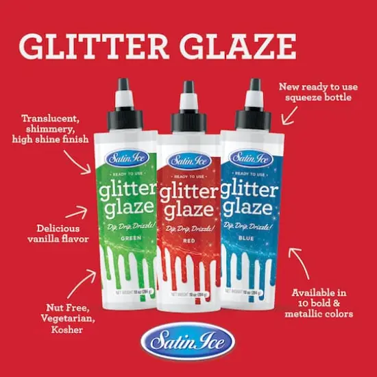 Satin Ice&reg; Glitter Glaze Black {5}