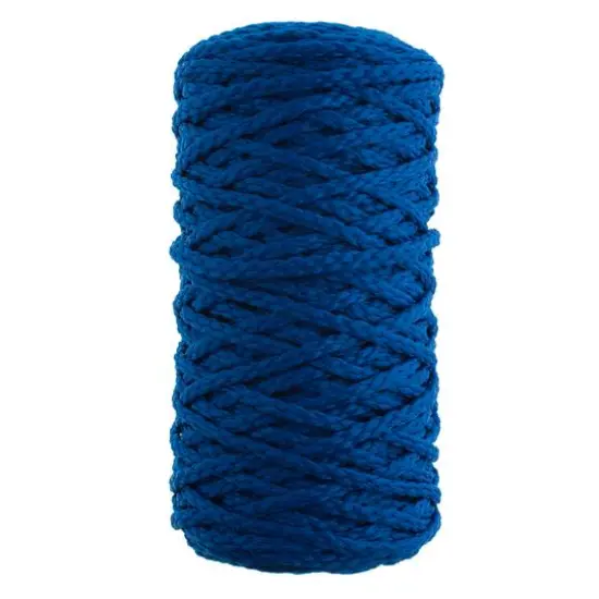 John Bead 4mm Braided Macram&eacute; Cord, 70yd. Royal Blue {1}