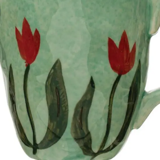 Hello Honey&reg; Multicolor Painted Stoneware Espresso Cup Set {5}