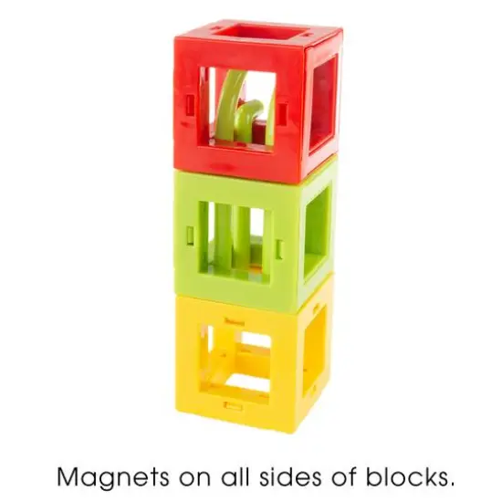Toy Time Magnetic 3D Block Marble Run Set {4}