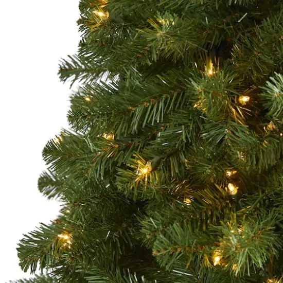 7.5ft. Pre-Lit Virginia Fir Artificial Christmas Tree, Clear Lights {4}