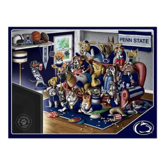 College Football Purebred Fans A Real Nailbiter 500 Piece Puzzle Penn State Nittany Lions {5}