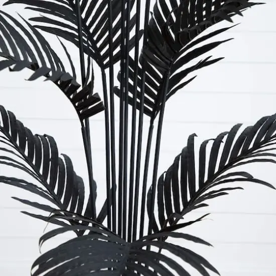 6ft. Artificial Halloween Black Paradise Palm Tree {5}