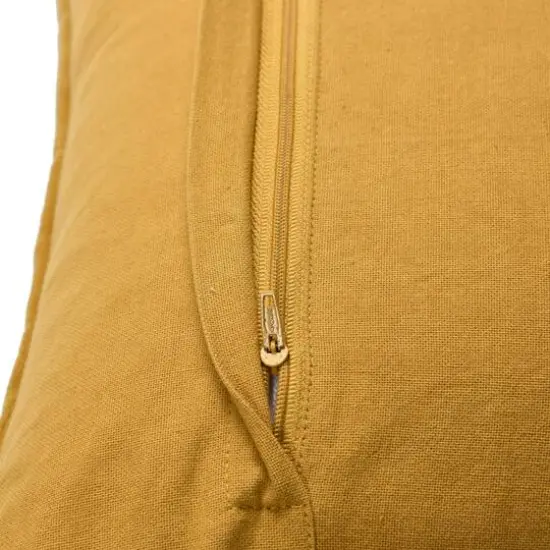 Hello Honey&reg; 20" Quilted Velvet Lumbar Pillow Cover Orange {4}