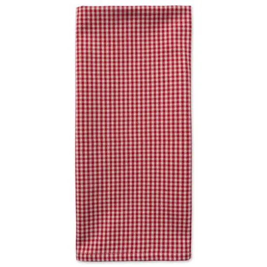 DII&reg; Red Check & White Merry Christmas Dishtowel Set {7}