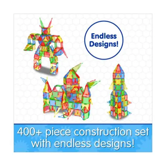 Techno Tiles - Super Building Set: Primary Colors: 400+ Pcs {6}