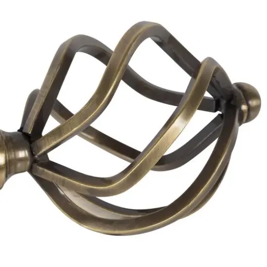 Home Details Antique Brass Royal Twist Curtain Holdback Set {4}