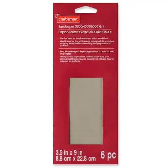 Extra Fine Grit Sandpaper by Craft Smart&reg; {3}
