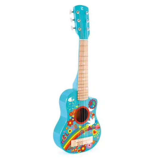 Hape 26" Flower Power First Musical Guitar {1}