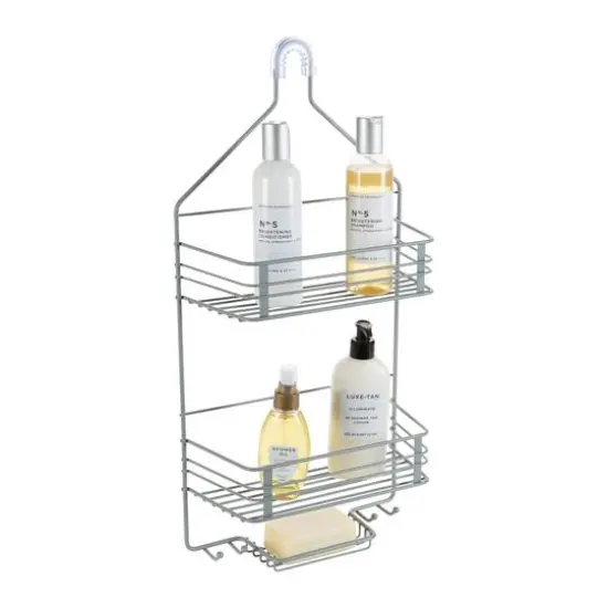 Bath Bliss Gray 2 Tier Shower Caddy {9}