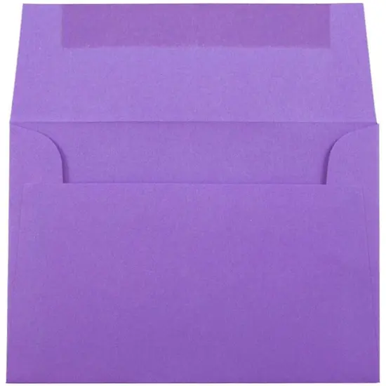 JAM Paper 3.5" x 5" A1 Colored Invitation Envelopes, 50ct. Violet Purple {4}