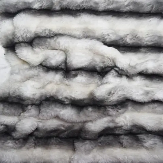 Feldman Gray Faux Chinchilla Fur {5}