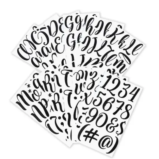 Black Hand Letter Alphabet Stickers by Recollections&trade; {4}