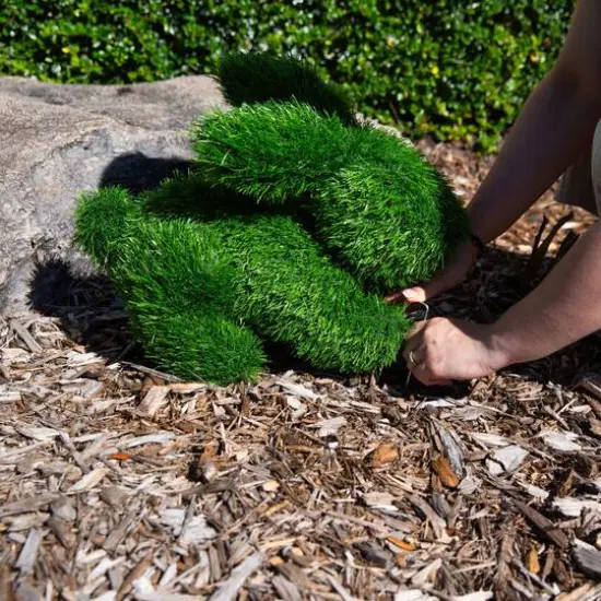 14in. UV Resistant Artificial Grass Garden Plush Topiary Bunny Rabbit (Indoor/Outdoor) {8}