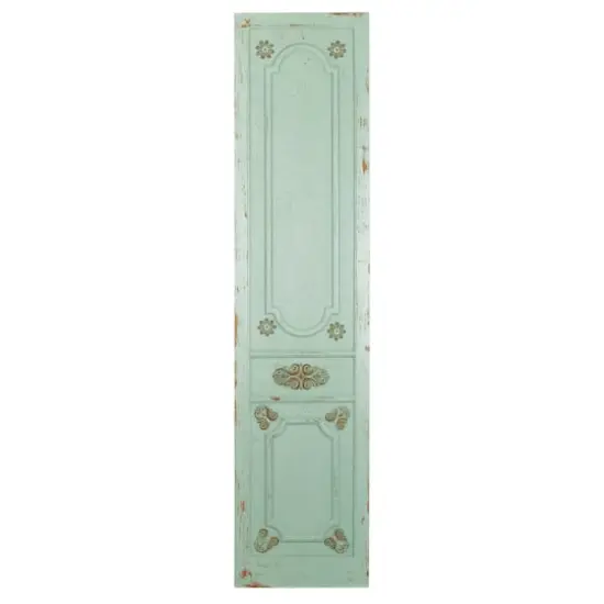 78" Green Farmhouse Floral Wood Wall D&eacute;cor {1}