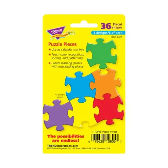 Trend Enterprises&reg; Puzzle Pieces Mini Accents Variety Pack {4}