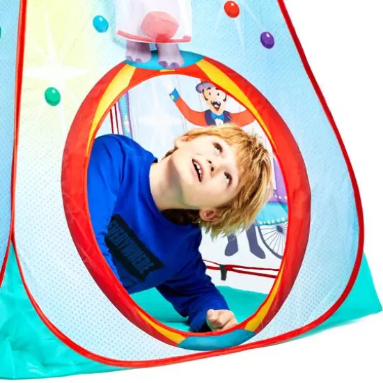 Fun2Give&reg; Pop-It-Up&reg; Circus Activity Play Tent with 4 Soft Balls {7}