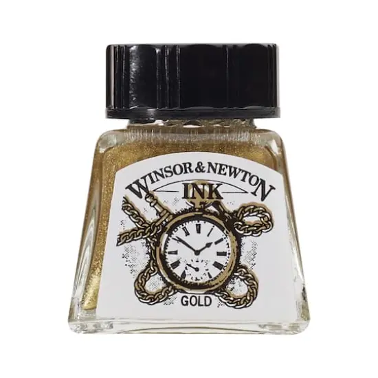 Winsor & Newton&reg; Drawing Ink, 14mL Gold {4}
