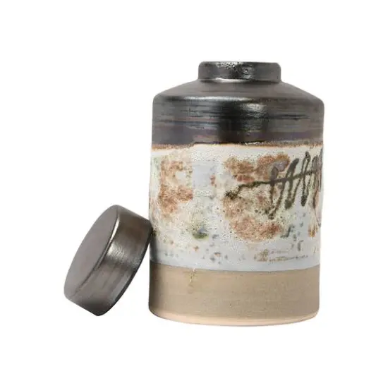 Hello Honey&reg; 13" Multicolor Reactive Glaze Decorative Stoneware Ginger Jar {11}