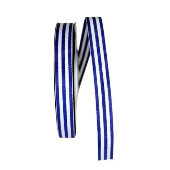 The Ribbon Roll 5/8" x 25yd. Grosgrain Stripes Ribbon Black {2}