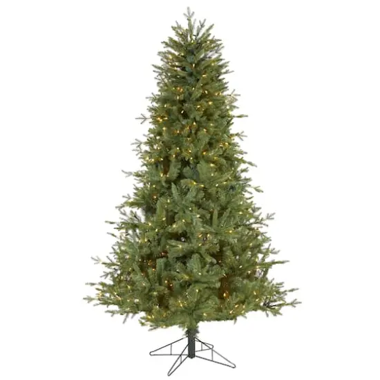 6.5ft. Pre-Lit New Hampshire Spruce Artificial Christmas Tree, Warm White LED Lights {1}